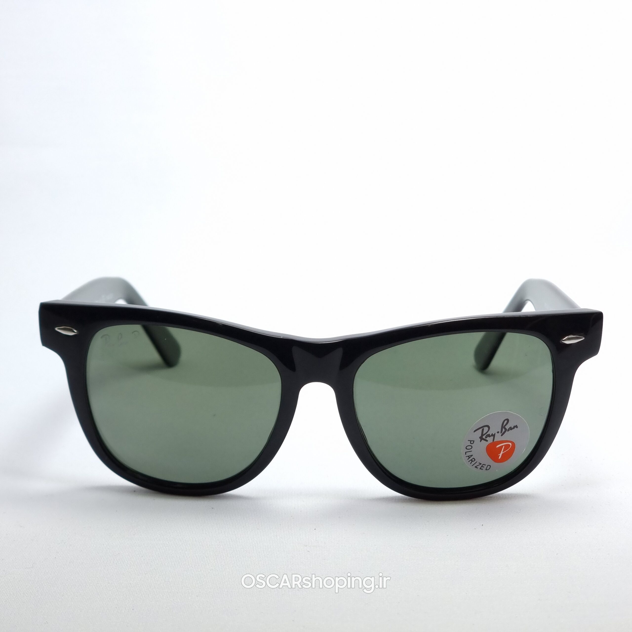 RayBan{ریبن}عینک آفتابی اسپورت برند کد 2140 - مشکی شیشه سبز