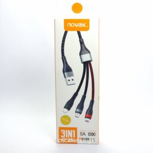 کابل شارژر سه سر Novax